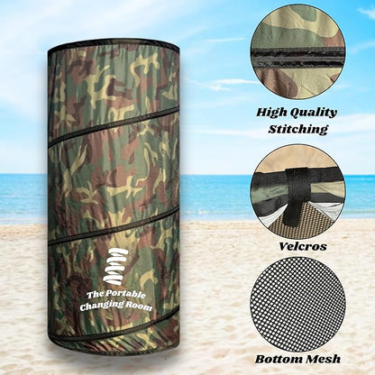 Portable Changing Room, Pop Up Pod - Privacy Tent, Dressing Room Tube or Portable Toilet Stall with Carry Bag for Camping, Beach, or Outdoor by The Portable Changing Room