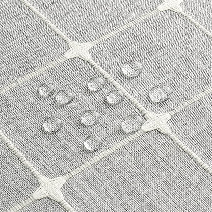 MitoVilla Grey Farmhouse Shower Curtain Set 72 x 78, Boho 78 inch Long Polyester Linen Tassel Fabric Shower Curtain Set for Chic Cottagecore French Rustic Bathroom Decor, Light Grey
