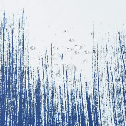 Long Fabric Shower Curtain, Royal Blue Ombre Shower Curtains for Bathroom, Modern Waterproof Bathroom Curtains, 72" W x 78" H