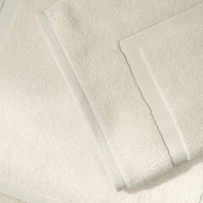 SALBAKOS 100% Turkish Cotton Bath Mat Set 2-Piece - 20x34 inch, Premium Quality Hotel & Spa Collection, Soft, Absorbent, Long Lasting, Durable Bathroom Rugs | Made in Turkey (Ivory, 2 Bath Mats)