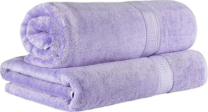 BLUENILEMILLS BNM 800 GSM Premium Quality Egyptian Cotton Bath Sheet Set, 2-Piece Highly Absorbent Sheets for Bathroom & Shower, Hotel & Spa Quality Lush, Durable Quick Dry