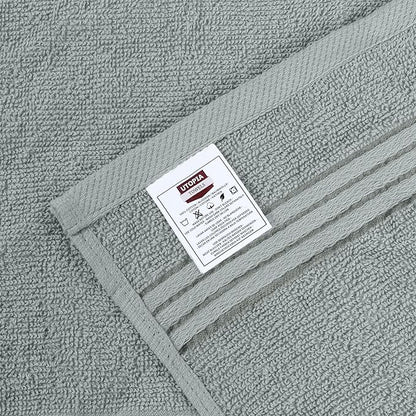 Utopia Towels 12 Pack Premium Wash Cloths Set, 12 by 12 Inches, 100% Cotton Ring Spun, Highly Absorbent and Soft Feel Washcloths for Bathroom, Spa, Gym, and Face, Cool Grey