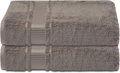 Melissa Linen, 2 Piece Hand Towel Set, 100% Turkish Cotton Face Hand Towels for Bathroom, 20 in x 35 in, Absorbent, Quick Dry, Durable and Soft, Spa and Hotel Quality, Mocha Brown