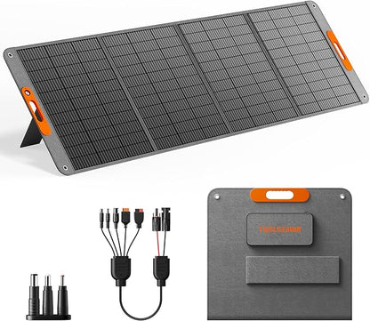 400W Portable Solar Panel for Power Station, 24% High Efficiency Lightweight ETFE Foldable Solar Panel Charger, MC4 Output, IP65 Waterproof, for Outdoor Camping, RV, Emergency Power Supply