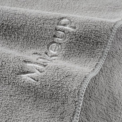 Arkwright Makeup Towels - Pack of 6 - Ultra Soft & Gentle Microfiber Coral Fleece Washcloth Face Make Up Remover, Reusuable Eraser Cloth Essentials for Hosts & Artists, 13 x 13 in, Grey