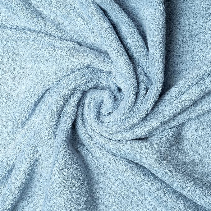 Melissa Linen Hand Towels Set of 2, 100% Turkish Cotton Towels, Blue Hand Towels for Bathroom, 20 in x 35 in, Absorbent, Quick Dry, Durable and Soft, Spa and Hotel Quality, Ocean Blue