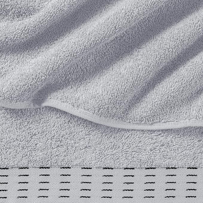 Cotton 2 Pack Oversized Bath Towel Set 28x55 inches, Large Bath Towels, Ultra Absorbant Compact Quickdry & Lightweight Towel, Ideal for Gym Travel Camp Pool - Light Grey