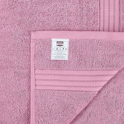 Utopia Towels 6 Piece Premium Hand Towels Set, 16 by 28 inches, 100% Ring Spun Cotton, Lightweight and Highly Absorbent Towels for Bathroom, Travel, Camp, Hotel, and Spa, Pink