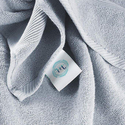 Hearth & Harbor Bath Mat Towels - 100% Ring Spun Cotton Luxury Towels - Ultra Soft & Highly Absorbent, Bathroom Towels, Floor Mat - Ice Blue