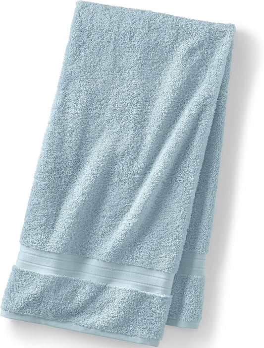Lands' End Supima Towel Dusty Blue Bath- Bath Sheet