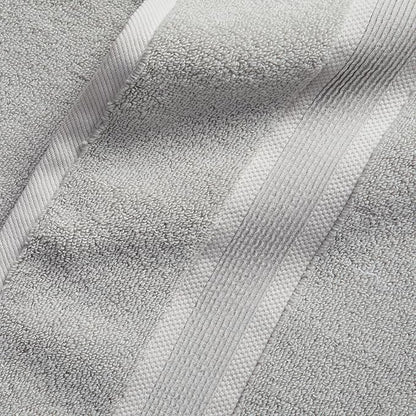 Springtree Home Luxury Bamboo Rayon Bath Towel Set 6 Piece Set | 35% Bamboo Rayon - 65% Cotton | Absorbent Quick-Dry Towels for Bathroom | Oeko-TEX Standard 100 Cotton | Grey