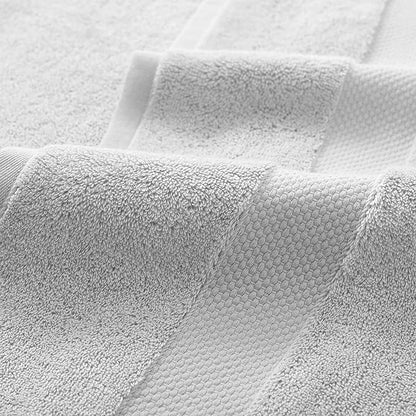 Aston & Arden Egyptian Hand Towels - Pack of 6 - Oversized Ultra Soft Thick & Absorbent, 100% Ringspun Egyptian Cotton Bathroom Towel for Spa, Hotel, 600 GSM, 16 x 30 in, Light Grey