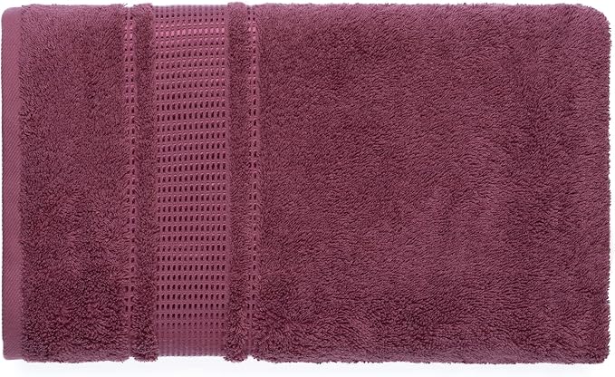Melissa Linen, Fingertip Towels 4 Pack, 100% Turkish Cotton, Small Hand Towels for Body and Face, 12 x 18 in, Soft and Absorbent, Quick Dry, (Dark Reddish-Purple Fingertip Towels)