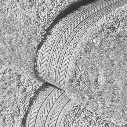 Christy Renaissance 6 Piece Gray Towel Set | 100% Egyptian Cotton | Luxury Bathroom Towels | Soft and Super Absorbent | 675 GSM | 2 Bath Sheet 2 Hand 2 Face | Dove Gray
