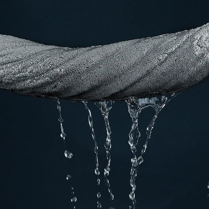 POLYTE Ring Spun Microfiber Oversize Quick Dry Lint Free Bath Towel, 60 x 30 in, Pack of 2 (Gray)