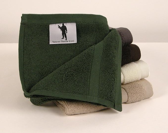 Luxury Hotel & Spa, Turkish Cotton Dark Green Towels Bathroom Sets | 6 Pieces Dark Green Bath Towels Soft and Absorbent Green Towel Set for Your Bathroom