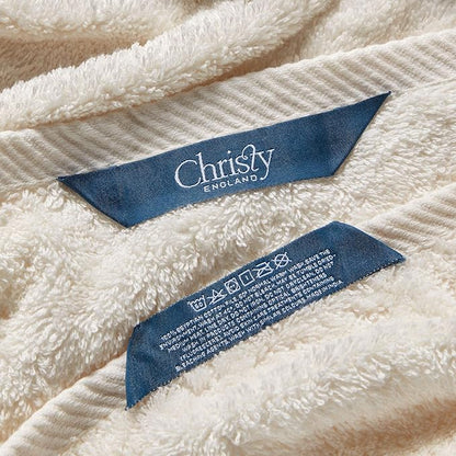 Christy Renaissance 6 Piece Towel Set | Parchment Off-White | 100% Egyptian Cotton | Luxuriously Soft and Super Absorbent | 675 GSM | 2 Bath Towels 2 Hand Towels 2 Face Cloths