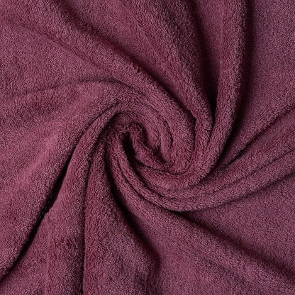 Melissa Linen Hand Towels, Set of 2, 100% Turkish Cotton Face Hand Towels for Bathroom, 20 in x 35 in, Absorbent, Quick Dry, Spa and Hotel Quality Bathroom Towels, Dark Reddish Purple