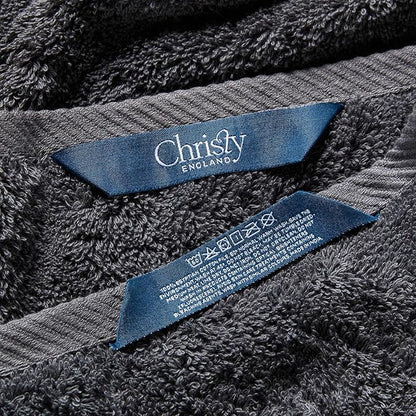 Christy Renaissance 6 Piece Towel Set | Ash Grey | 100% Egyptian Cotton | Luxuriously Soft and Super Absorbent | 675 GSM | 2 Bath Towels 2 Hand Towels 2 Face Cloths