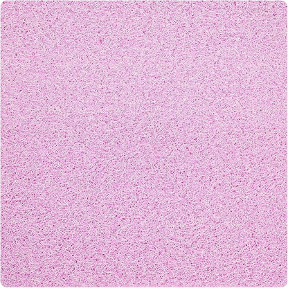 ENKOSI Soft Loofah Mat - Extra Large Square Shower Mat - Non Slip Bathroom Bath Shower Mat - Pink Mix (31x31 inches)