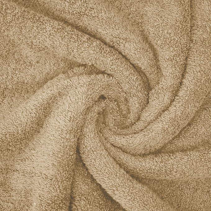 DAN RIVER Pack of 1 Bath Sheet 40x80 Inches, Big Towels Oversized Extra Large Bath Towel, Absorbent Organic Cotton Towel - Tan