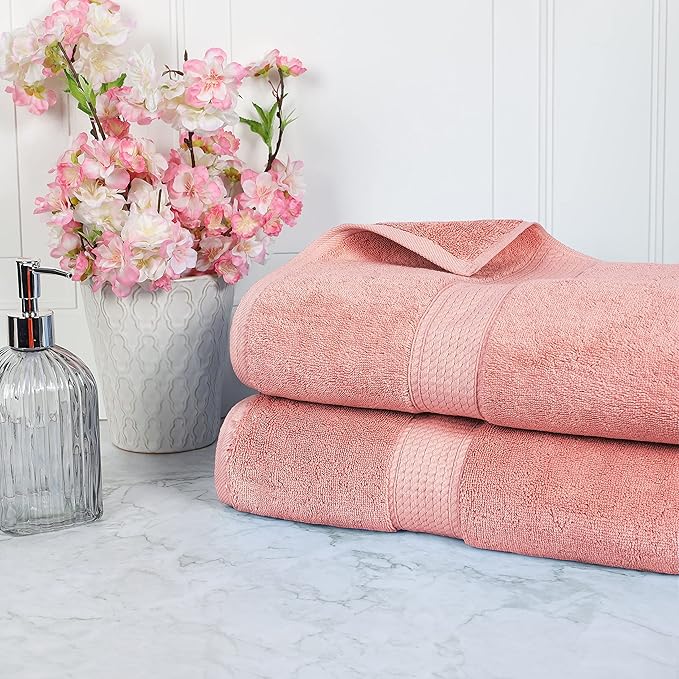 BLUENILEMILLS BNM 800 GSM Premium Quality Egyptian Cotton Bath Sheet Set, 2-Piece Highly Absorbent Sheets for Bathroom & Shower, Hotel & Spa Quality Lush, Durable Quick Dry