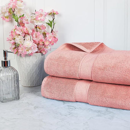 BLUENILEMILLS BNM 800 GSM Premium Quality Egyptian Cotton Bath Sheet Set, 2-Piece Highly Absorbent Sheets for Bathroom & Shower, Hotel & Spa Quality Lush, Durable Quick Dry