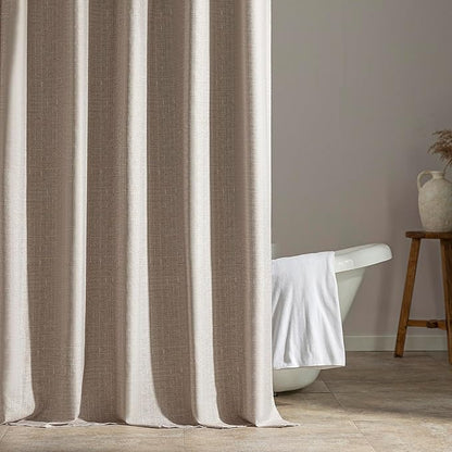 SLEEP ZONE Beige Shower Curtain Waterproof Curtains for Bathroom Decor Bathtub Geometric Shower Curtain 72" × 72"