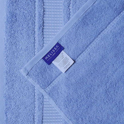 Melissa Linen, Fingertip Towels 4 Pack, 100% Turkish Cotton, Small Hand Towels for Body and Face, 12 x 18 in, Soft and Absorbent, Quick Dry, (Cobalt Blue Fingertip Towels)