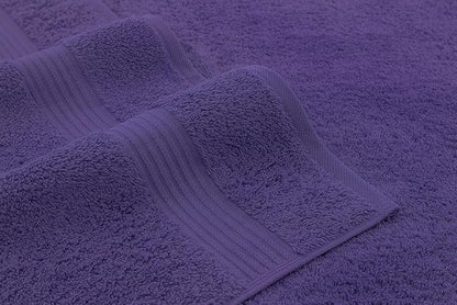 American Veteran Towel, Hand Towels for Bathroom Set of 4, 100% Cotton Turkish Hand Towel Sets, Soft Hand Face Towels, Purple Hand Towels