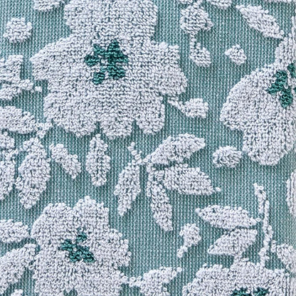 SKL Home Floral Jacquard Hand Towel Set, Moss Green, 2 Count
