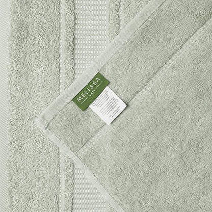 Melissa Linen, 2 Pack Bath Towels 100% Turkish Cotton Towels for Bathroom, Absorb Water, Quick Dry, Soft Shower Towel, 28 x 55 inches, Spa and Hotel Quality, Mint Green