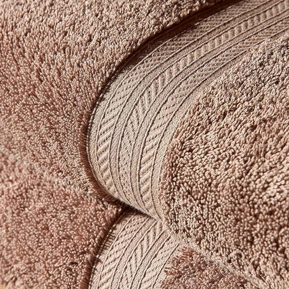 Christy Renaissance 6 Piece Brown Towel Set| 100% Egyptian Cotton | Luxury Bathroom Towels | Soft and Super Absorbent | 675 GSM | 2 Bath Sheet 2 Hand 2 Face | Mink
