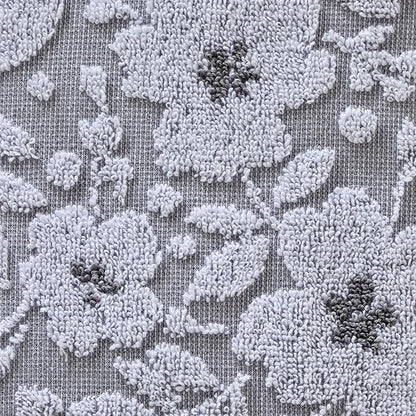 SKL Home Floral Jacquard Hand Towel Set, Gray, 2 Count