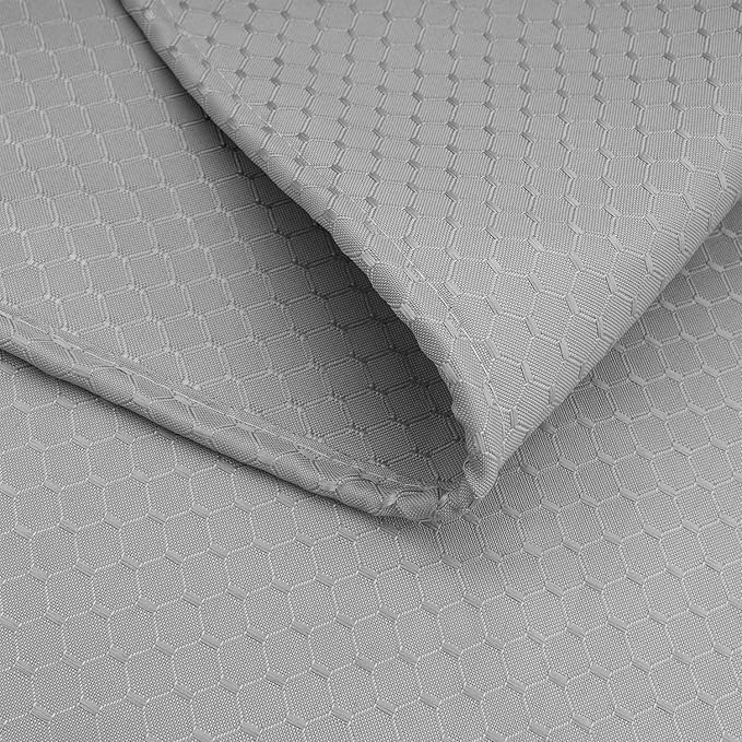 AooHome Waffle Weave Fabric Shower Curtain for Bathroom, 72"x78" Extra Long Bath Curtain with Weighted Hem, Heavy Duty, Water Repellent, 72 Width by 78 Height Inch, Grey