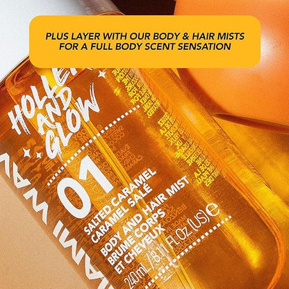 Holler And Glow Miami Wave Salted Caramel Body Butter, Body Butter For Women, Smells Good, Body Lotion For Extremely Dry Skin, Moisturizing, Nourishing, Shea Butter, Coconut, Vanilla Scented, 5.29 Oz