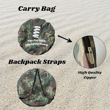Portable Changing Room, Pop Up Pod - Privacy Tent, Dressing Room Tube or Portable Toilet Stall with Carry Bag for Camping, Beach, or Outdoor by The Portable Changing Room