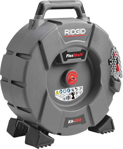 RIDGID 64273 Model K9-204 FlexShaft Drain Cleaning Machine Kit for 2"-4" Pipes