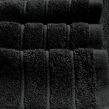 Tens Towels Pack of 4 Extra Large Bath Towels 30 x 60 Inches, 100% Cotton, Larger & Lighter Weight, Quicker to Dry, Super Soft and Absorbent, Perfect for Bathroom, Black