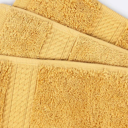 BLUENILEMILLS Madison Egyptian Cotton Hand Towels, Towel Set for Bathroom, Shower, Spa, Hotel, Plush, 800 GSM, Gym, Highly Absorbent and Ultra-Soft Towels, Bath Essentials, Set of 4, Gold
