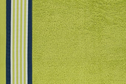 CASA COPENHAGEN He & She 4 Pieces Large Bath Towel Set- Violet Indigo + Teal Green, 550 GSM, Designed in Denmark Made of Soft Egyptian Cotton for Bathroom, Kitchen & Shower