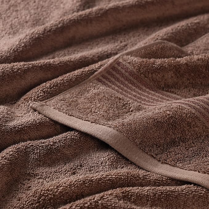 Superior Egyptian Cotton 2-Piece Bath Sheet Towel Set, Oversized Body Towels For Adults And Kids, Large Towel For Bath, Shower, Guest Bathroom, Spa, Gym, Resort, Essentials, Airbnb, Mocha