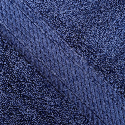 Superior Egyptian Cotton Pile 9 Piece Towel Set, Includes 3 Bath, 3 Hand, 3 Face Towels/Washcloths, Ultra Soft Luxury Towels, Thick Plush Essentials, Guest Bath, Spa, Hotel Bathroom, Navy Blue