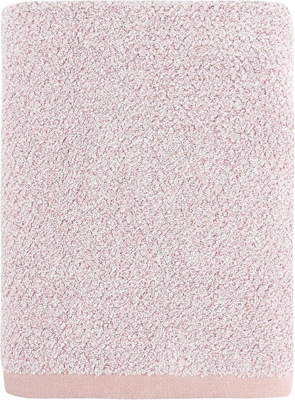 Diamond Jacquard Bath Sheet 6 PC Set Rose -2 Bath Sheet, 2 Hand Towel, 2 Wash Cloth