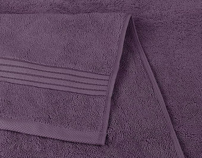 Utopia Towels 8 Piece Premium Towel Set, 2 Bath, 2 Hand, and 4 Washcloths, 100% Ring Spun Cotton, Highly Absorbent Towels for Bathroom, Sports, and Hotel, Plum