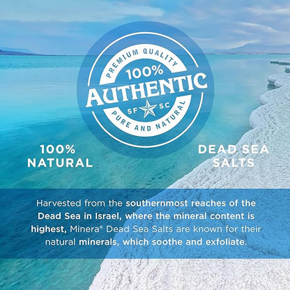 Minera Coarse Grain Dead Sea Salt for Bath & Soaking – 19 lbs, Fast-Dissolving, 100% Pure & Natural, Unscented, Skin-Nourishing Bulk Sea Salt