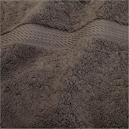 Superior Egyptian Cotton Pile 6 Piece Towel Set, Includes 2 Bath, 2 Hand, 2 Face Towels/Washcloths, Ultra Soft Luxury Towels, Thick Plush Essentials, Guest Bath, Spa, Hotel Bathroom, Charcoal