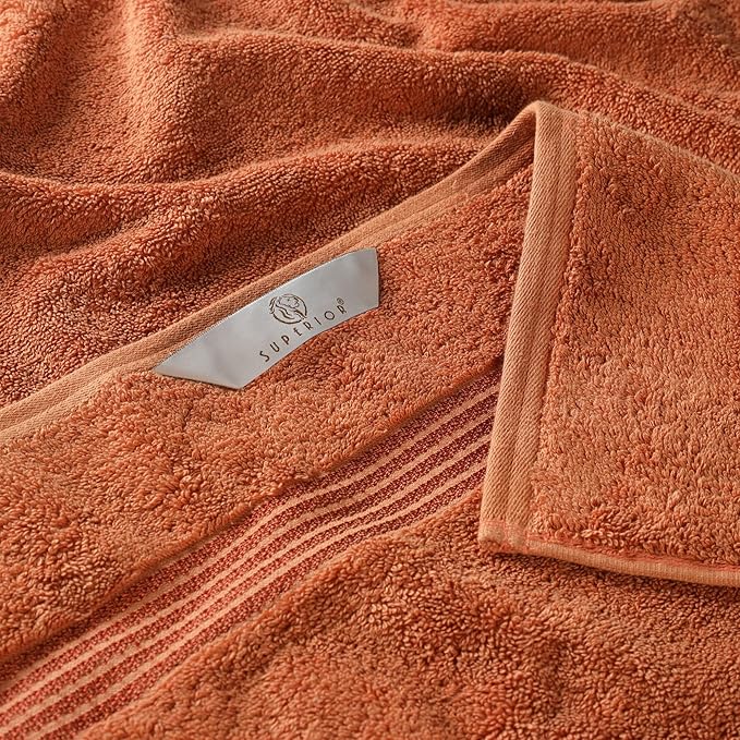 Superior Egyptian Cotton Bath Towel Set, Home Bathroom Towels, Master, Guest Bath, Decor Essentials, Quick Dry, Absorbent, Large Body Towels, Spa, Hotel, Resort, Adult, Kids, Set of 2, Caramel Brown