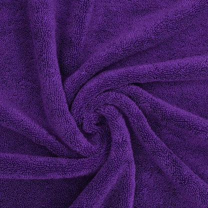 American Soft Linen Salem 100% Cotton Turkish 4 Piece Hand Towels for Bathroom, 600 GSM Soft Absorbent Quickdry Hand Face Towel Set, Purple