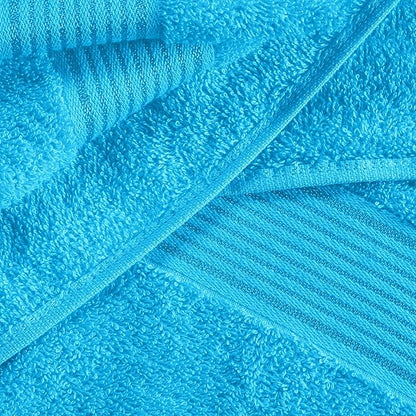 Belizzi Home Cotton 2 Pack Oversized Bath Sheet 35x70, Large Bath Sheet, Ultra Soft, Absorbent, Compact, Eco-Friendly, Recyclable, Quick Drying and Lightweight Towel - Turquoise Blue